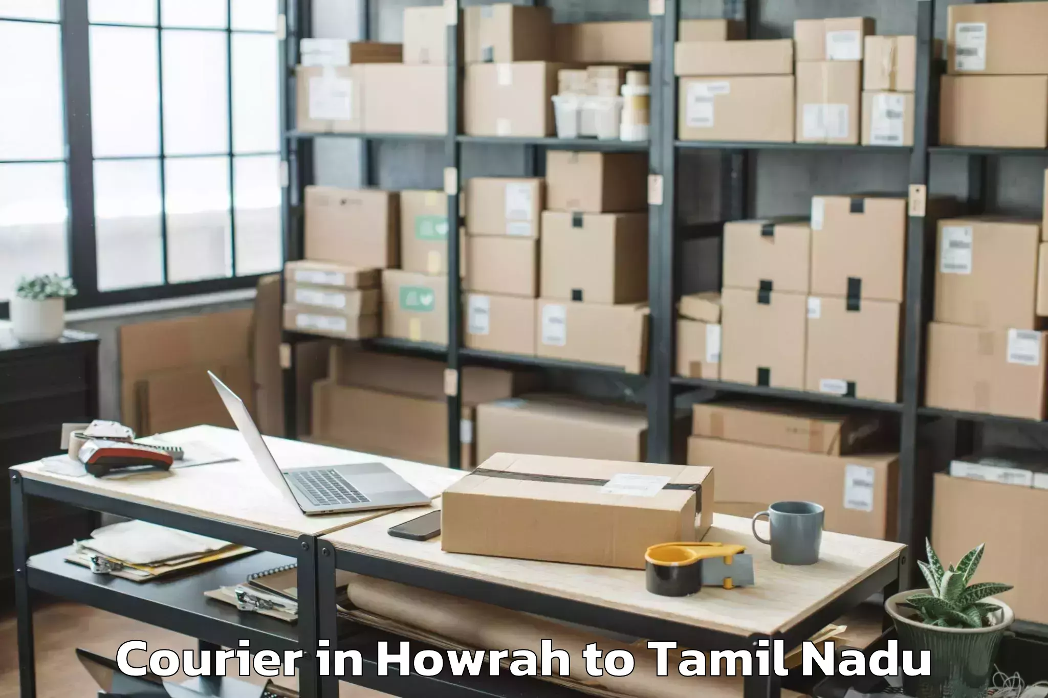 Affordable Howrah to Thiruthuraipoondi Courier